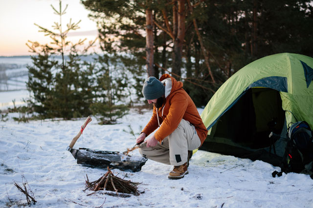 冬のソロキャンプ